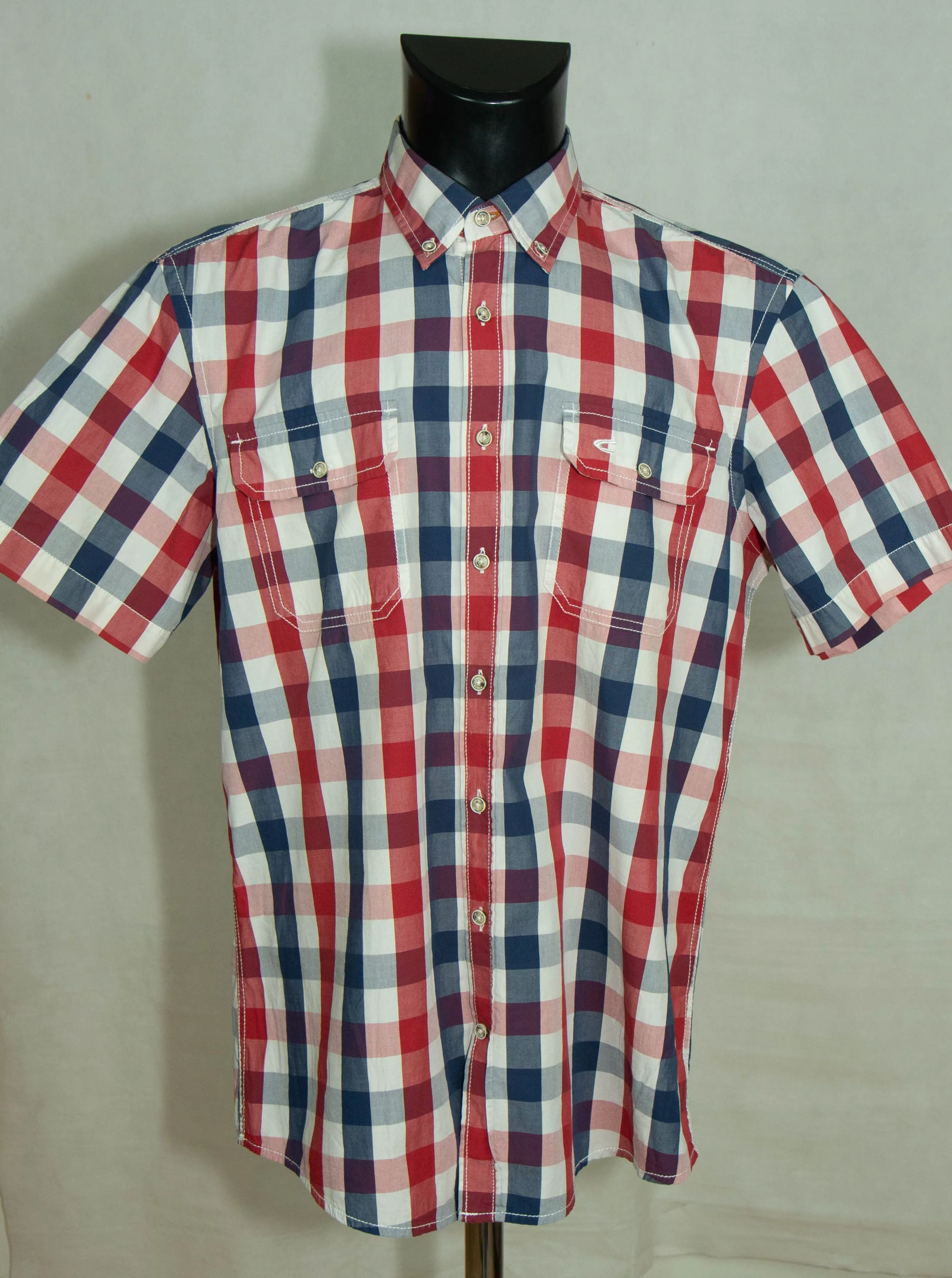 Camel Shirts Button Ups CAMEL ACTIVE SHIRT SHORT SLEEVE COTTON SIZE M-L (LABEL M) Multi
