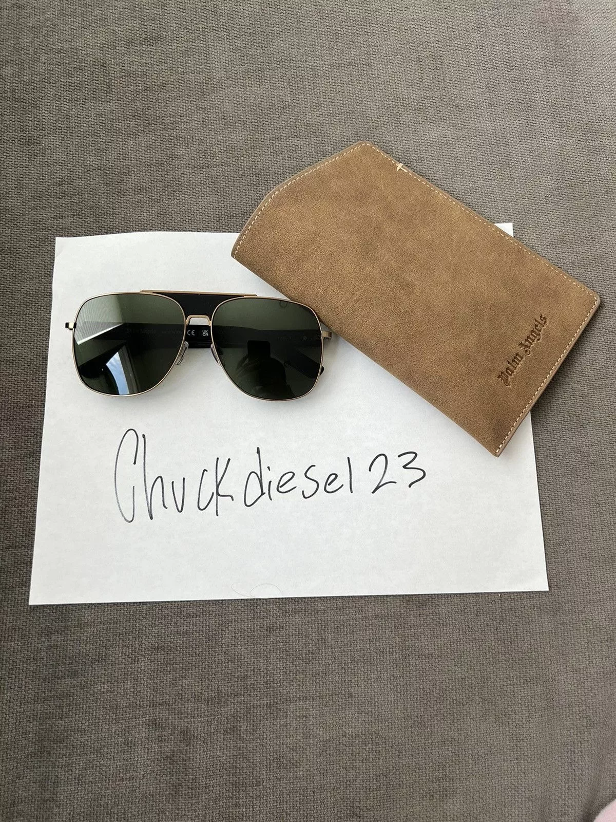 Palm Angels Sunglasses Palm Angels Bay Sunglasses Black and Gold