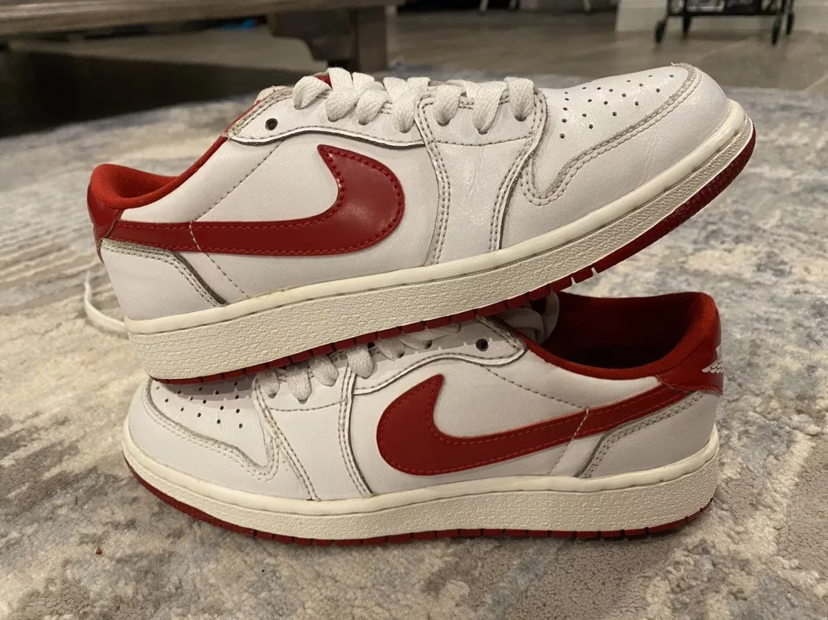 Nike Low Top Sneakers Nike Air Jordan 1 Retro Low BG White Varsity Red