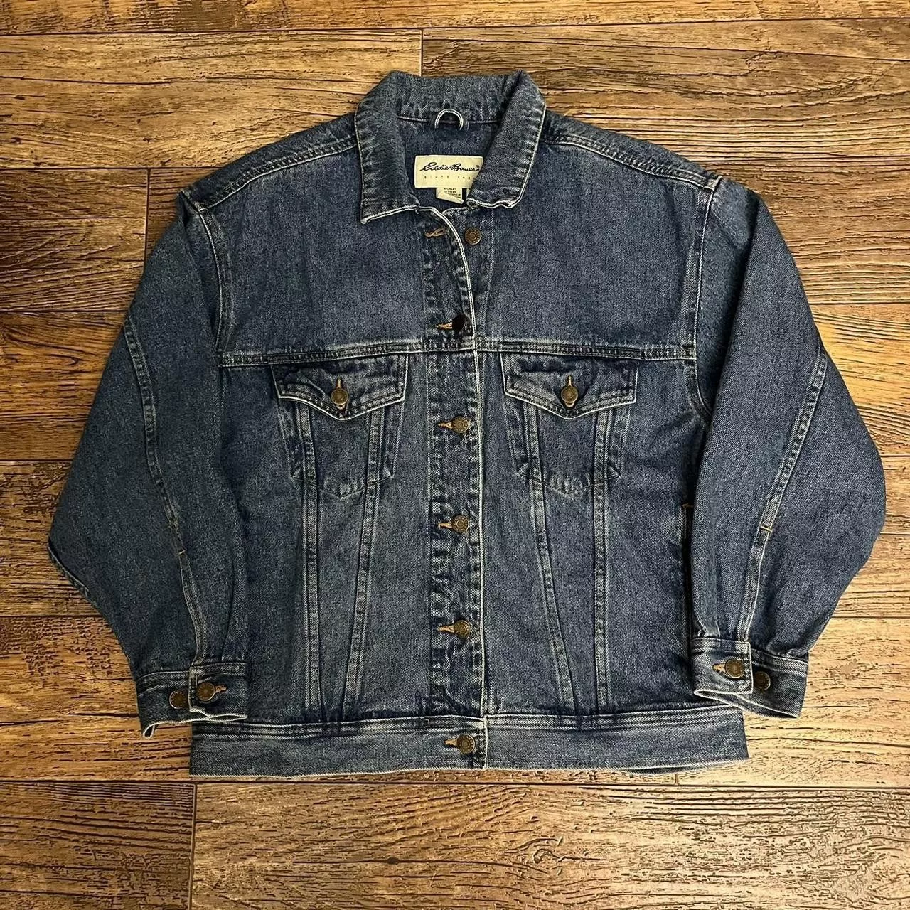 Eddie Bauer Denim Jackets 2000’s Eddie Bauer Denim Trucker Jacket Blue