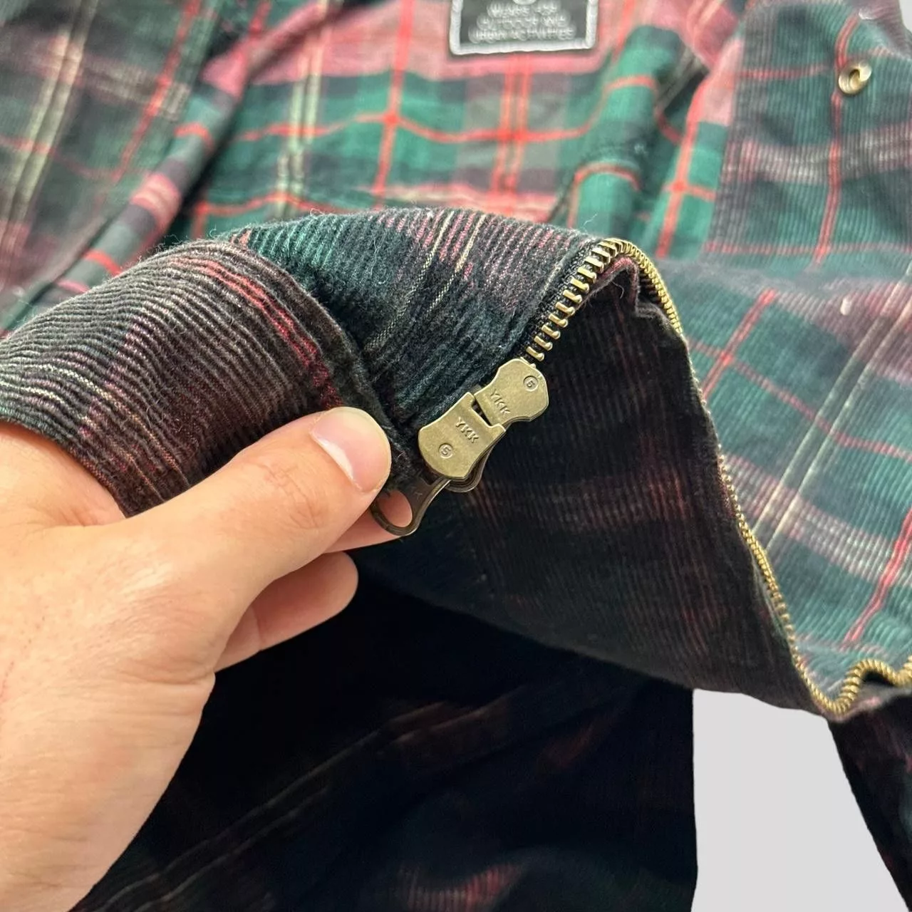 Final Home Light Jackets Final Home Corduroy Plaid Cropped Jacket - M (S) Multi