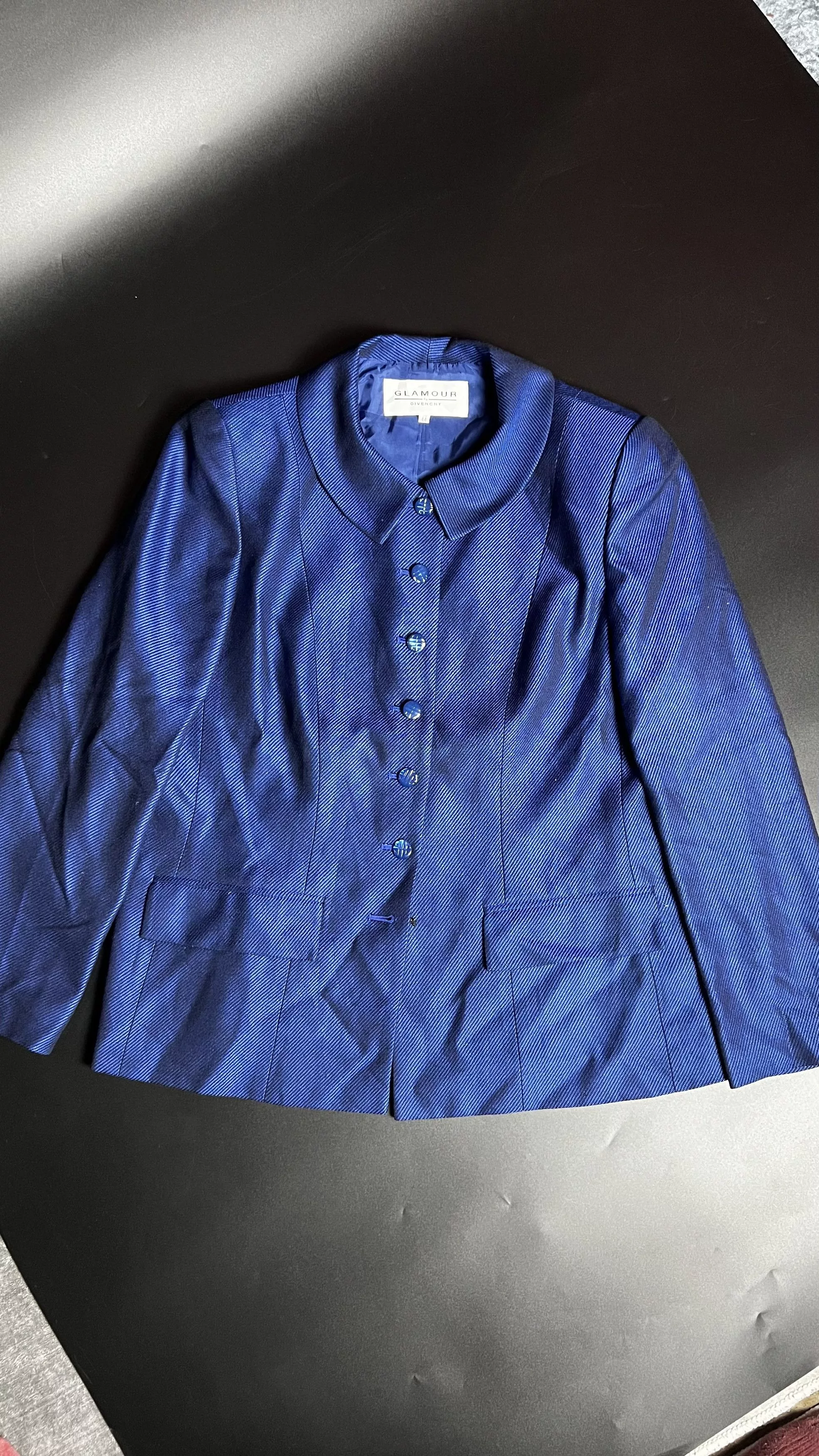 Givenchy Blouses GLAMOUR BY GIVENCHY ROYAL BLUE BLOUSE