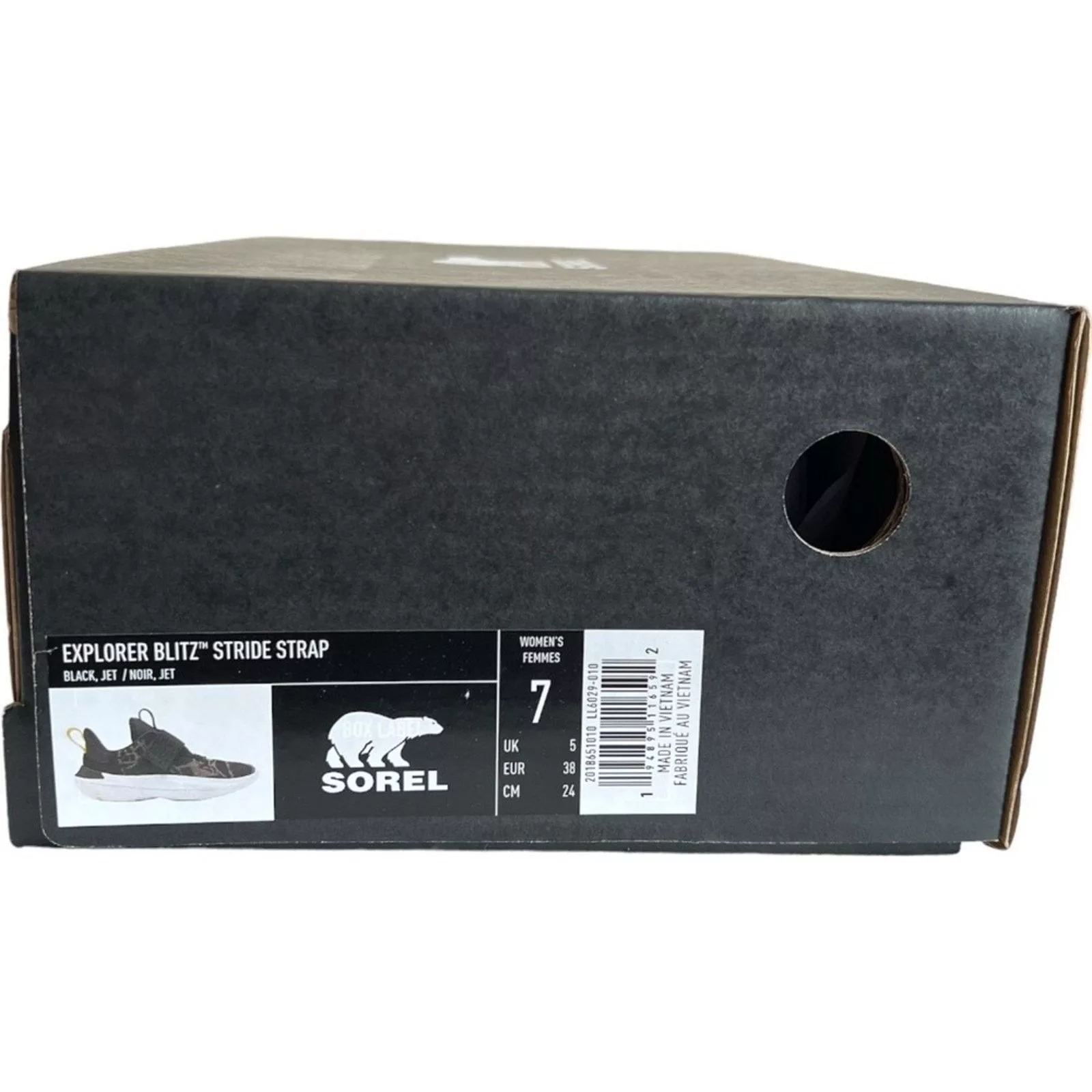 SOREL Low Top Sneakers SOREL Explorer Blitz Stride Strap Sneakers w/ Box, US7 Black