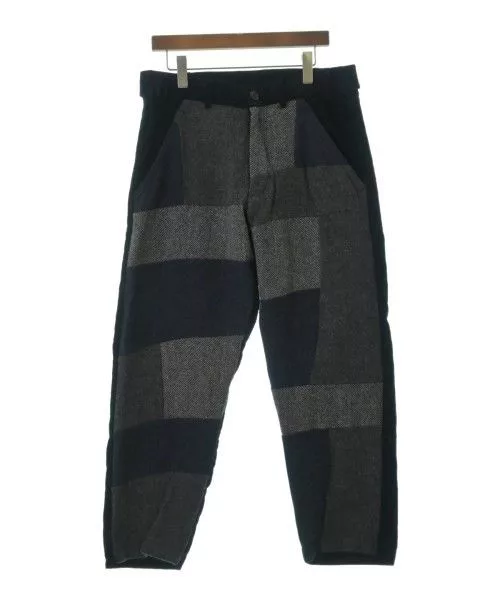 Comme des Garcons SHIRT Cropped Pants Patchwork Chino Cotton Black
