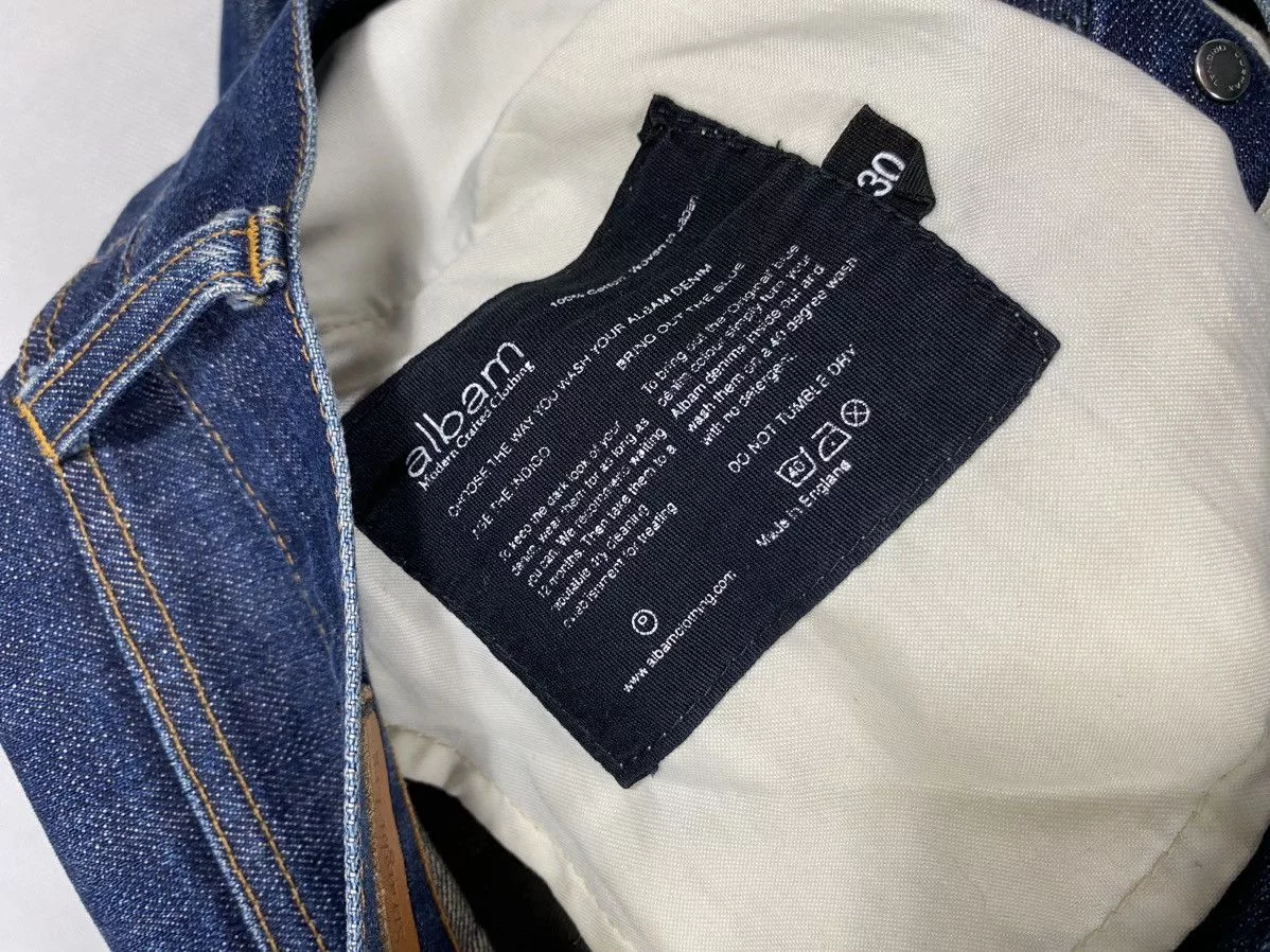 Albam denim jeans size 30 with selvedge 🔥 Blue