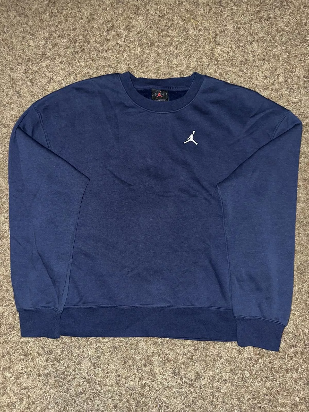 Jordan Brand Sweaters Jordan Brand Jordan WMNS Brooklyn Fleece Crewneck Blue Sweatshirt Sample