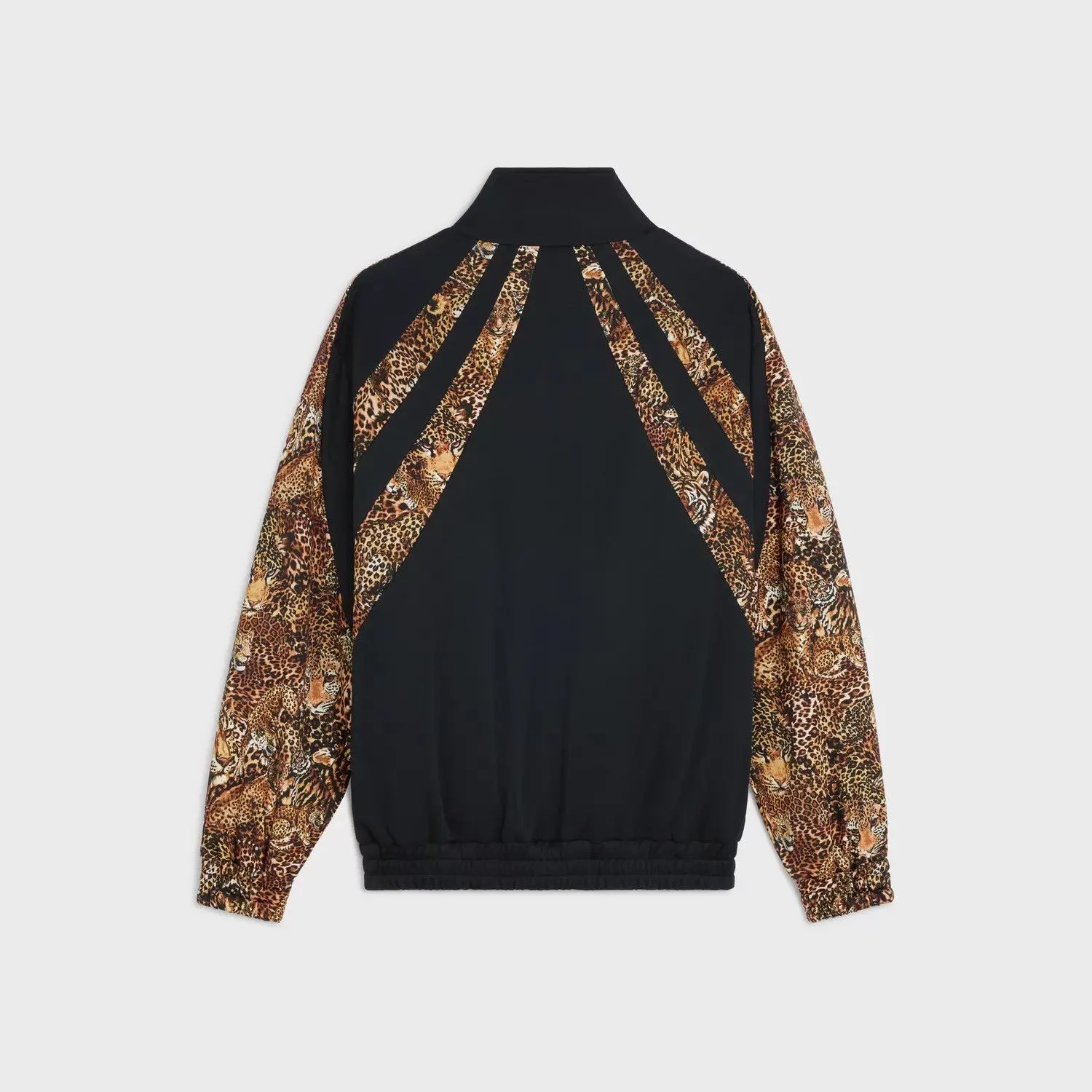 Celine Light Jackets Celine o1bcso1str0724 Jacket in Black/Leopard Multi
