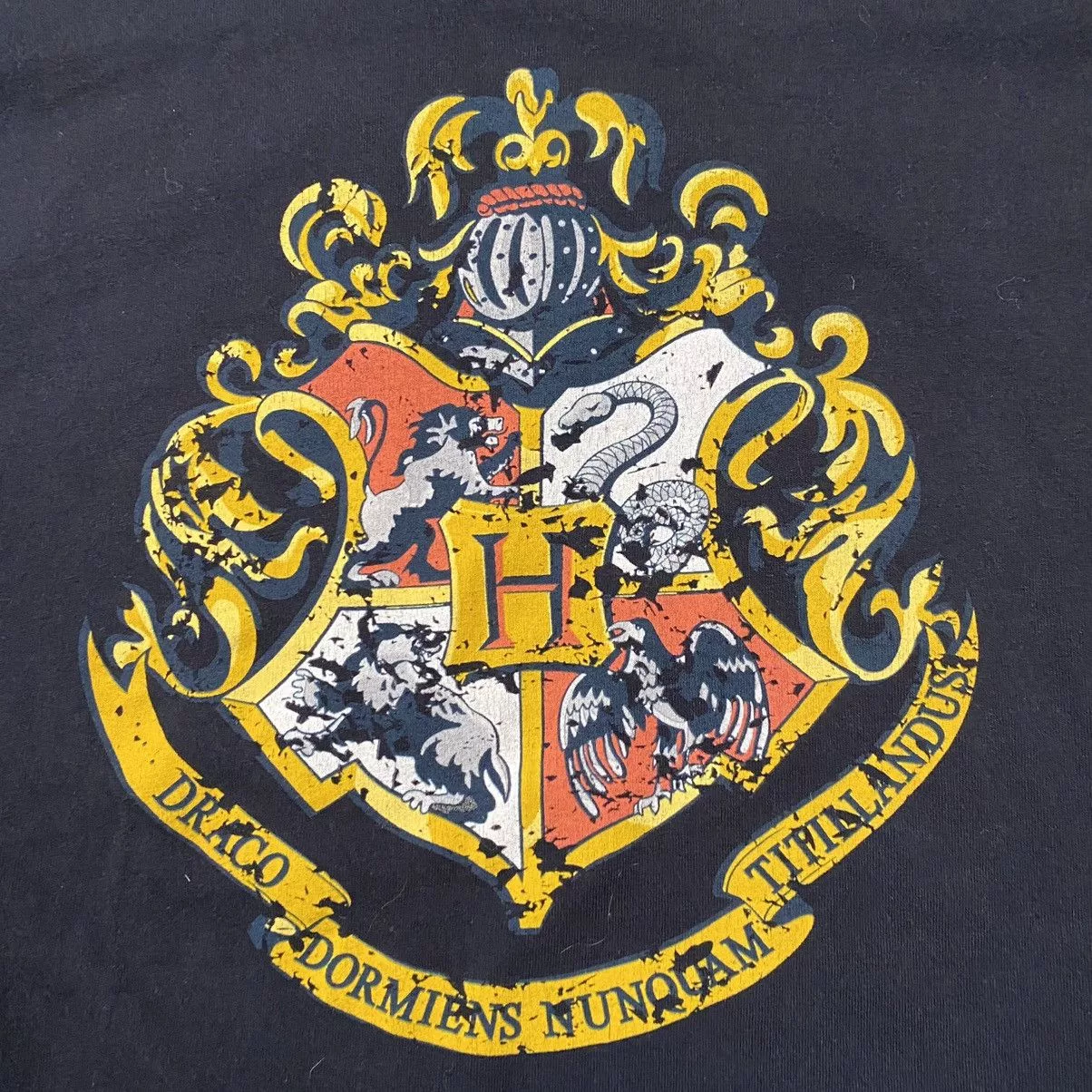 Vintage Short Sleeve T Shirts Vintage Harry Potter Tee Black