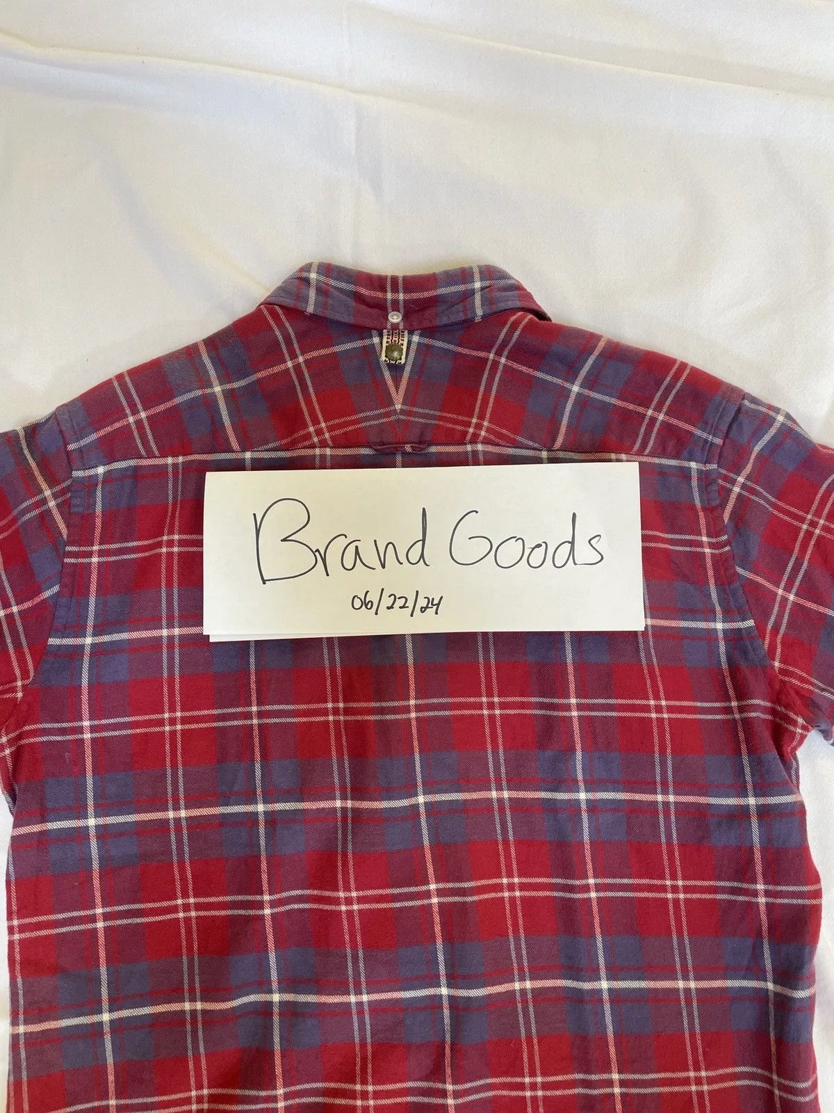 Visvim Shirts Button Ups Visvim Plaid Print Short Sleeve Shirt Red