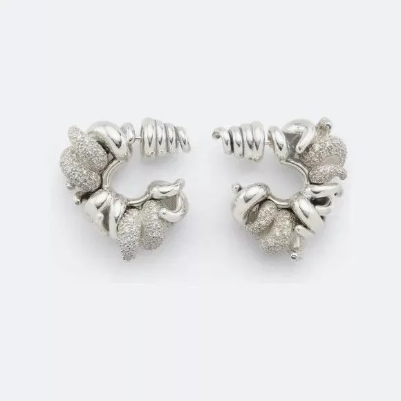 Bottega Veneta Earrings Bottega Veneta o1n1vont0724 Size : OS / Earrings in Silver