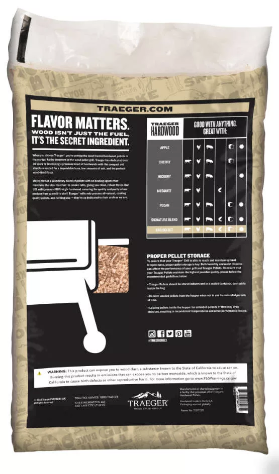 VALUE BAG BBQ SELECT PELLETS 30 LB