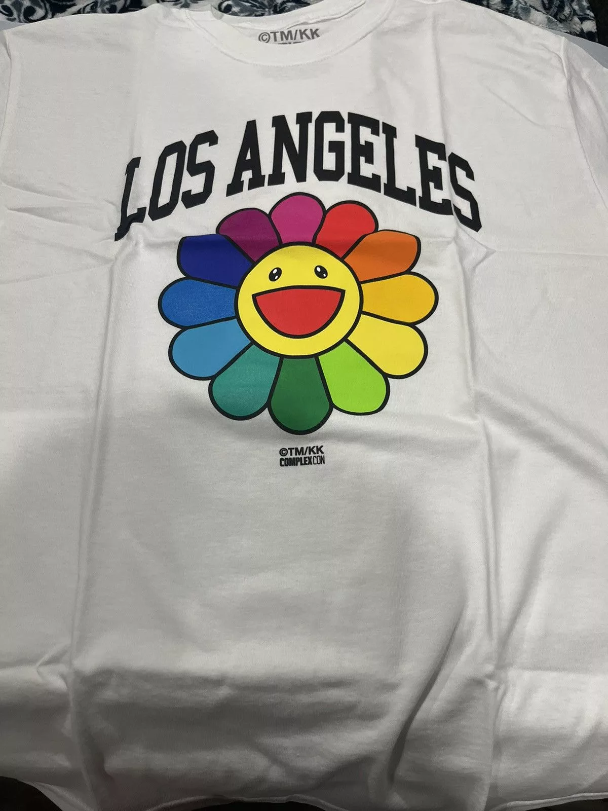 Complex Short Sleeve T Shirts Complex × Takashi Murakami Takashi Murakami Complexcon Los Angeles Flower Tee White