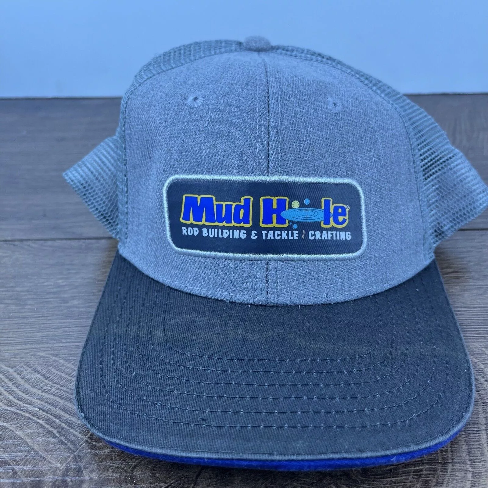 Other Hats Other Mud Hole Hat Mud Hole Cap Snapback Hat Gray Adjustable Hat A