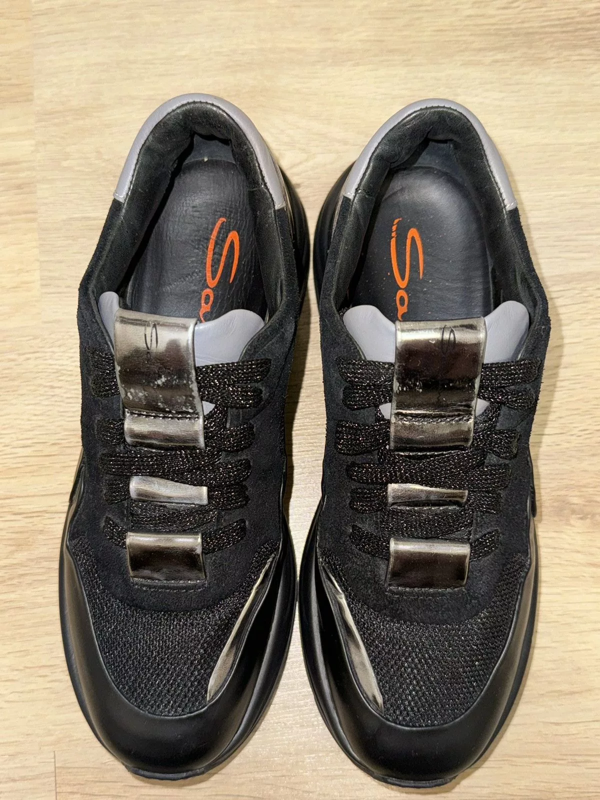 Santoni Platforms Santoni Black