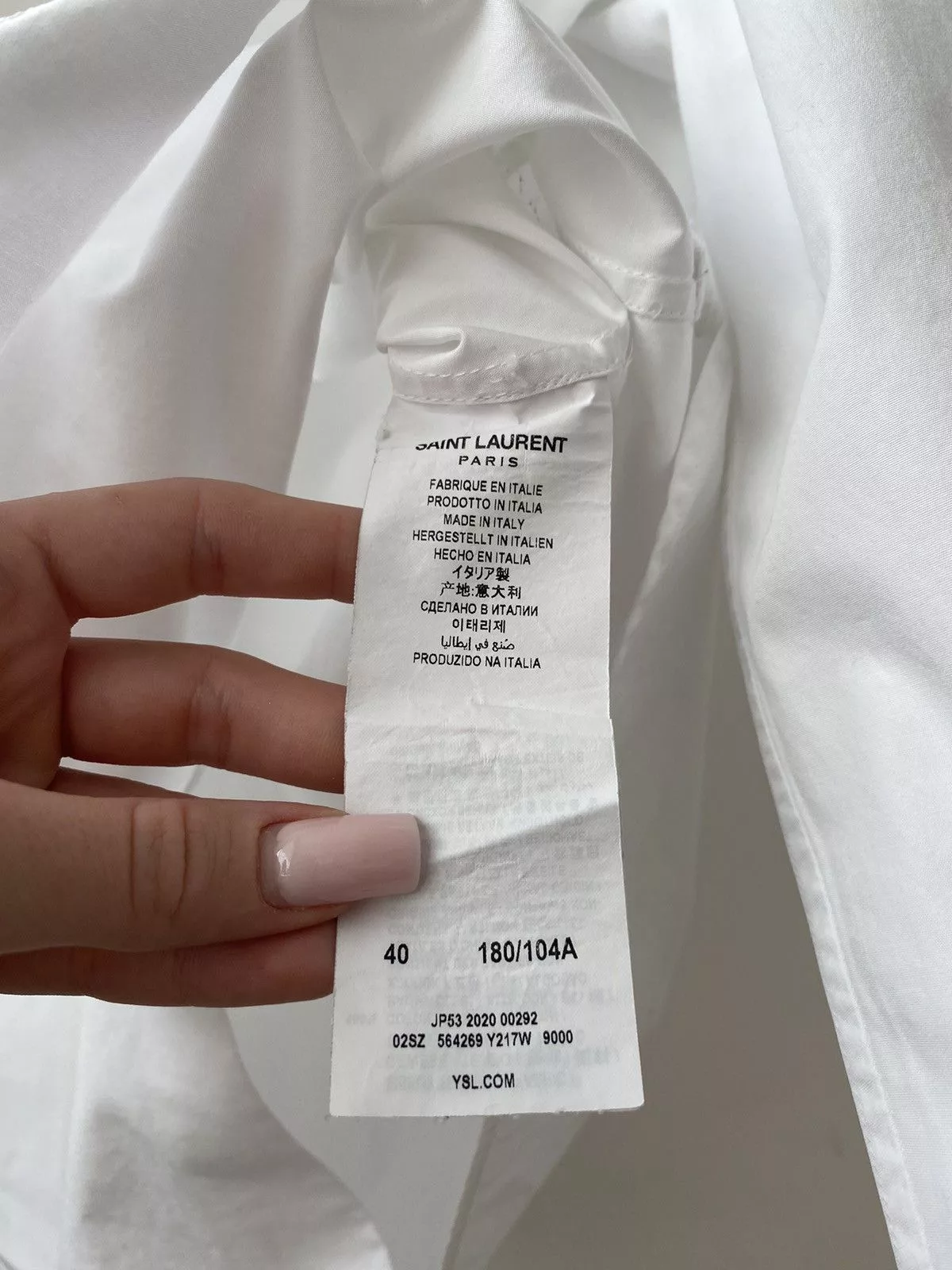 Saint Laurent Paris Shirts Button Ups Saint Laurent Paris white button up basic shirt