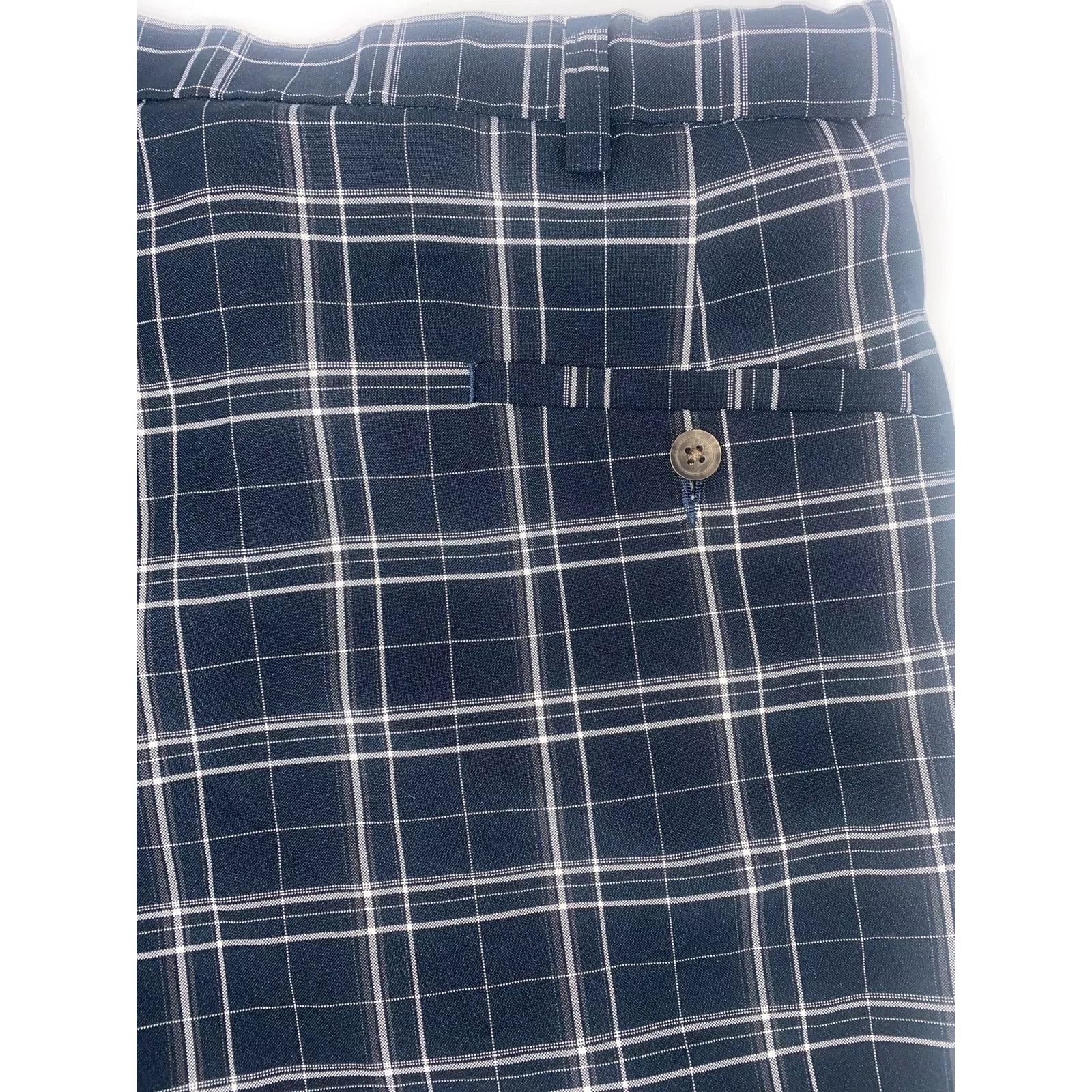 Izod Shorts IZOD Mens plaid Golf Shorts. Blue