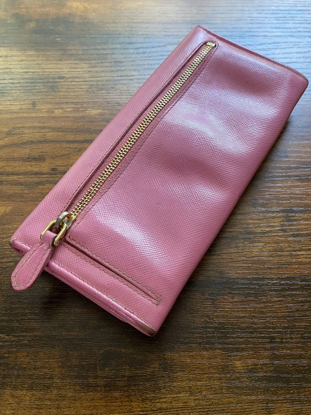 Prada Wallets Prada Saffiano Metal Long Wallet Pink