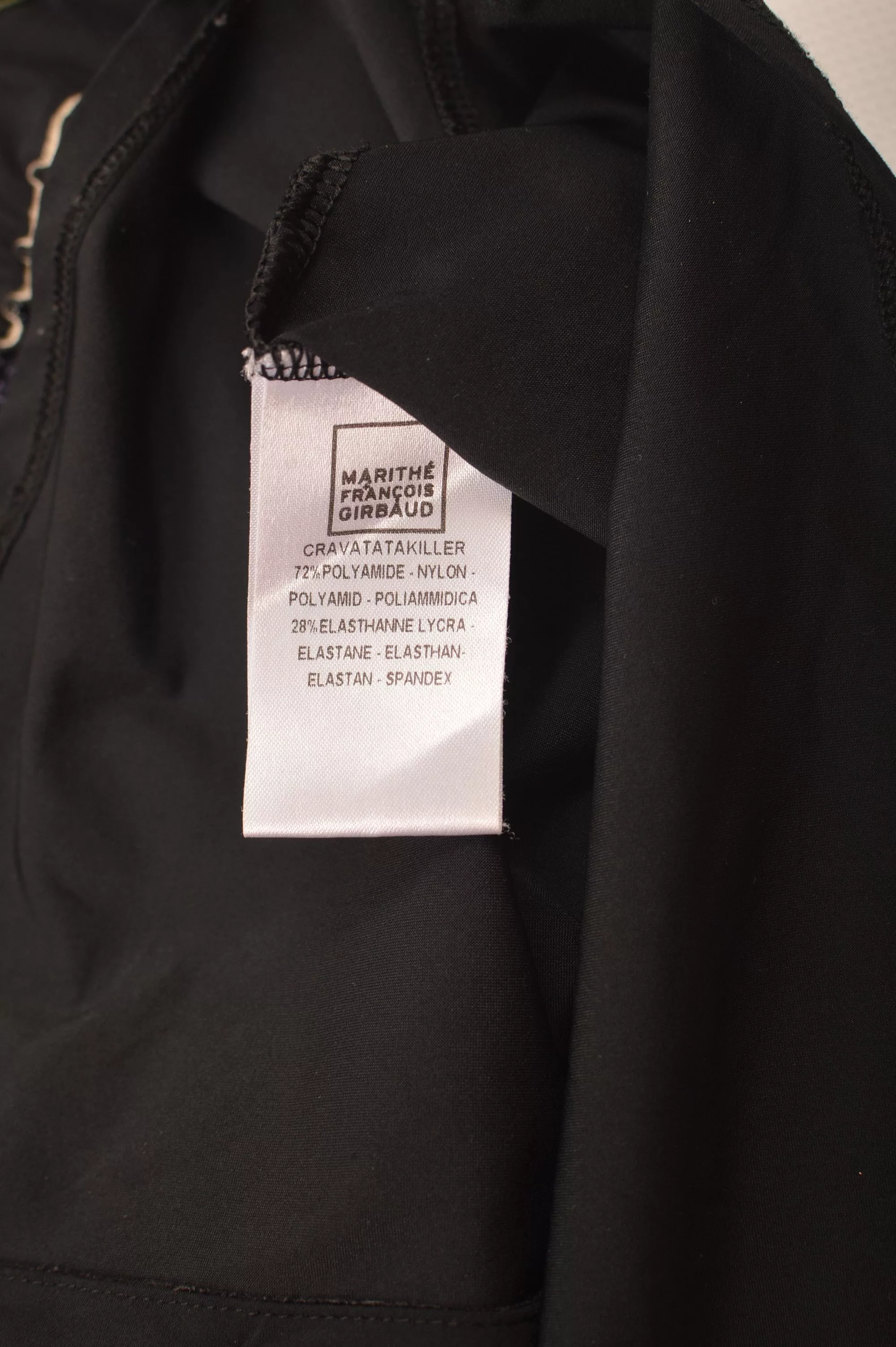 Designer Button Ups Designer × Marithe + Francois Girbaud × Vintage Marithe Francois Girbaud Cravatatakiller Button Shirt Black