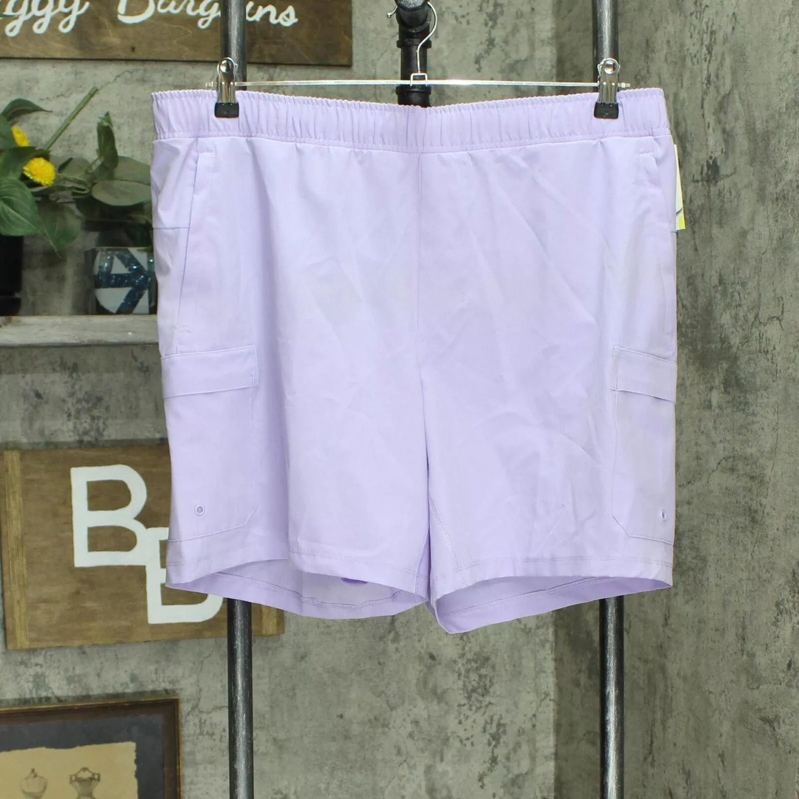 Designer Shorts Designer NWT All In Motion Hybrid Cargo Shorts 7" 87697066 S Purple