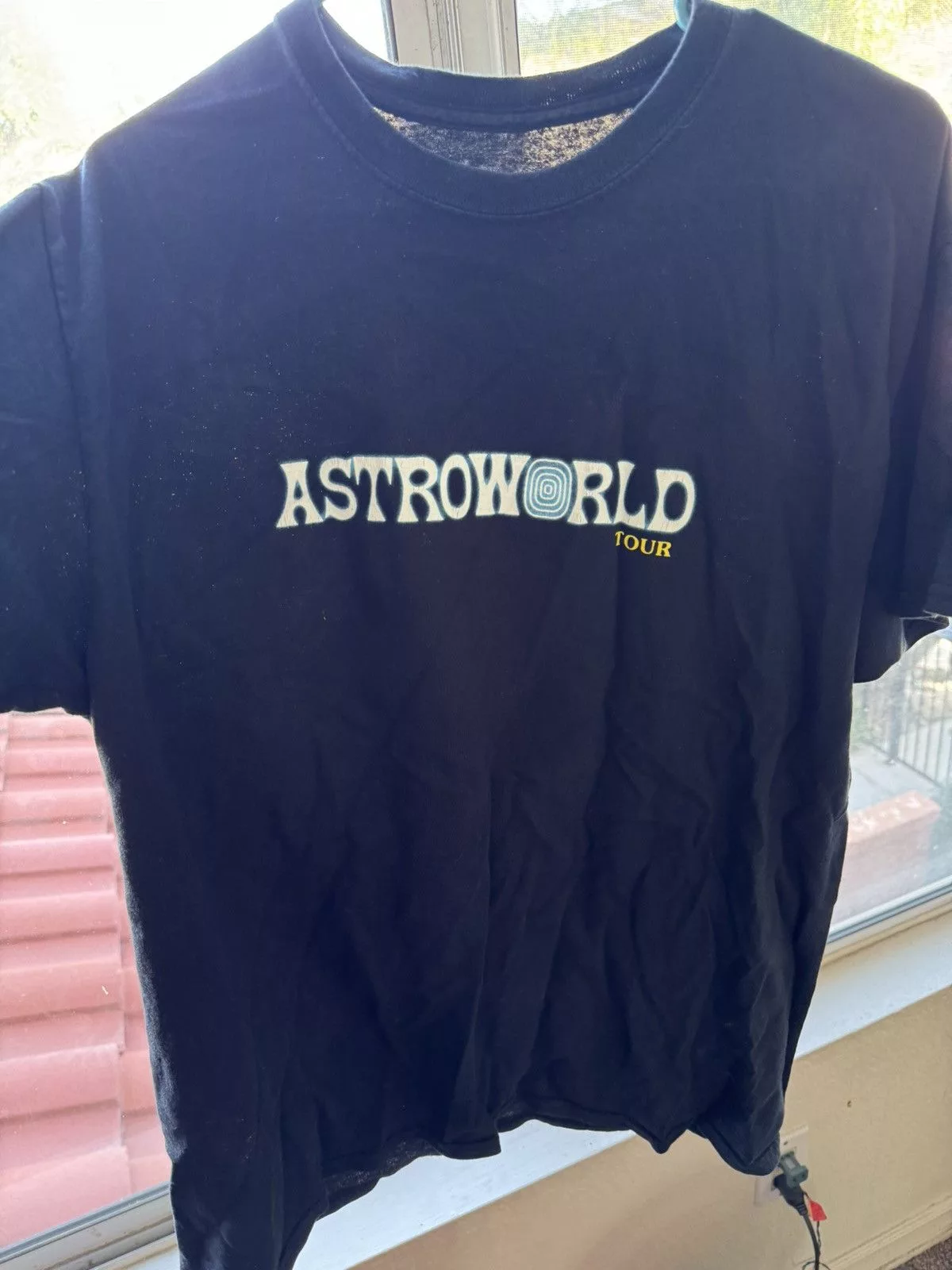 Travis Scott Short Sleeve T Shirts Travis Scott Astroworld Tee Black