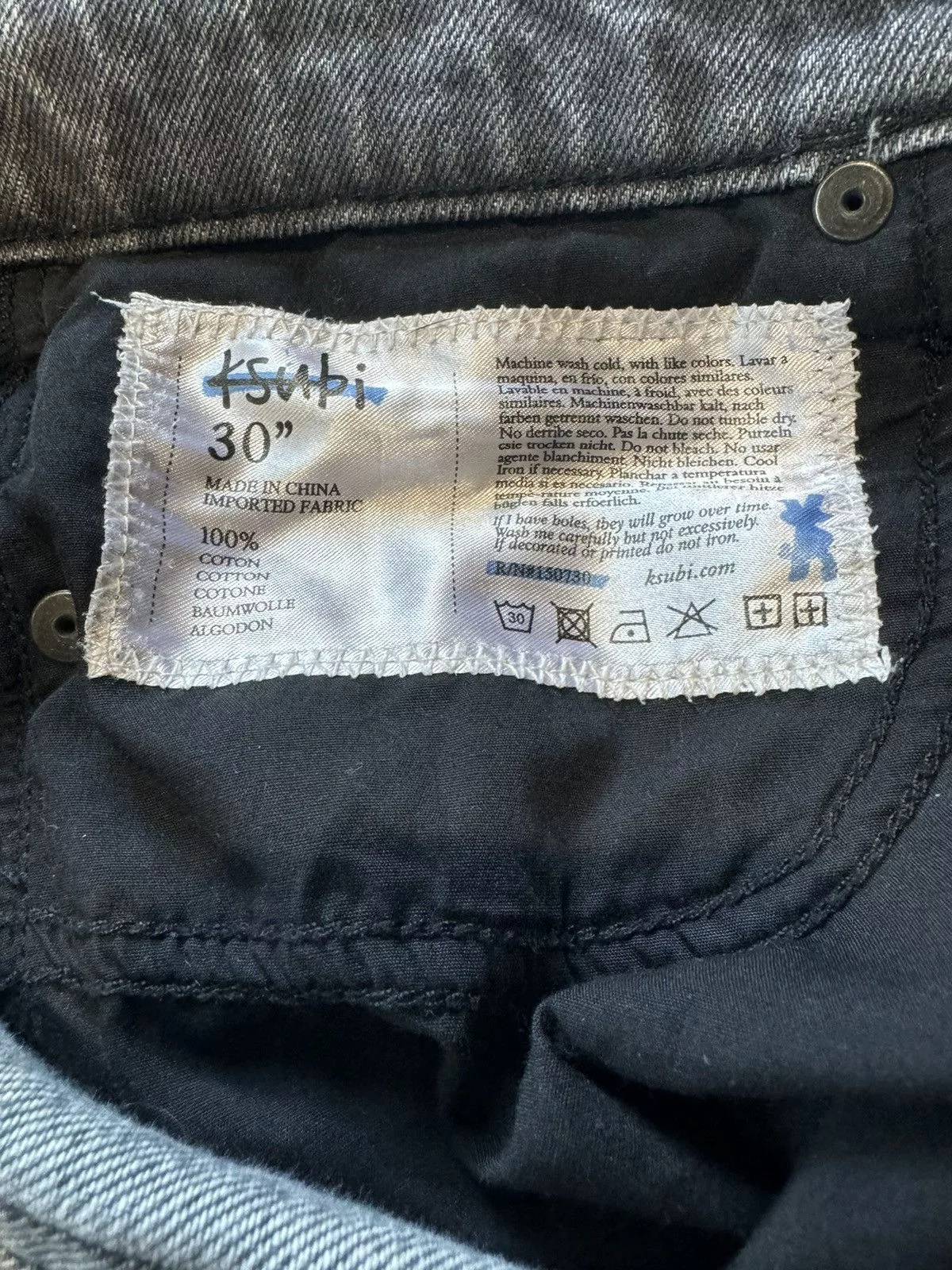 Ksubi Denim ksubi size 30 Gray Streetwear