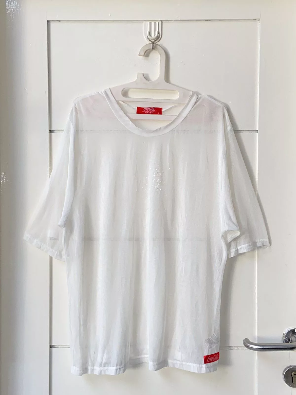 Coca Cola Short Sleeve T Shirts COCA COLA White Mesh T-shirt