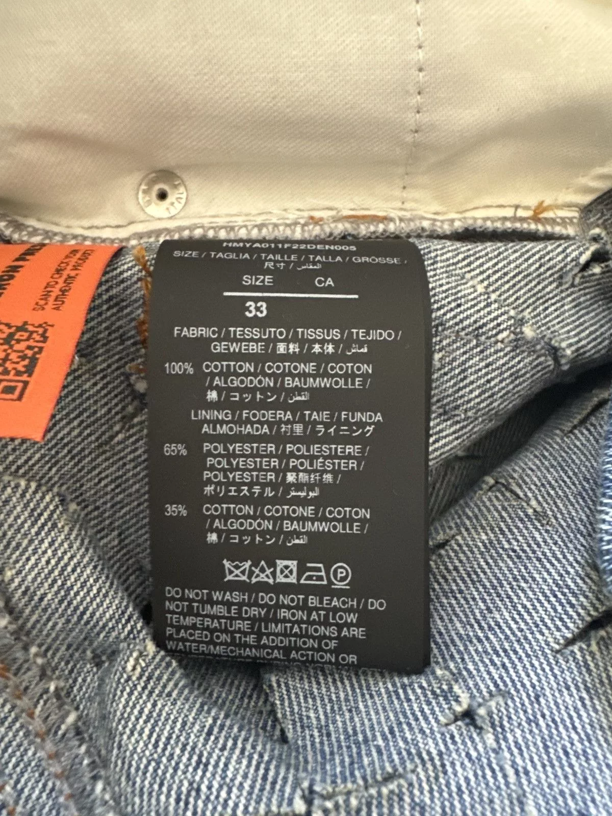 Heron Preston Denim Heron Preston Blue Razor Cut Jeans