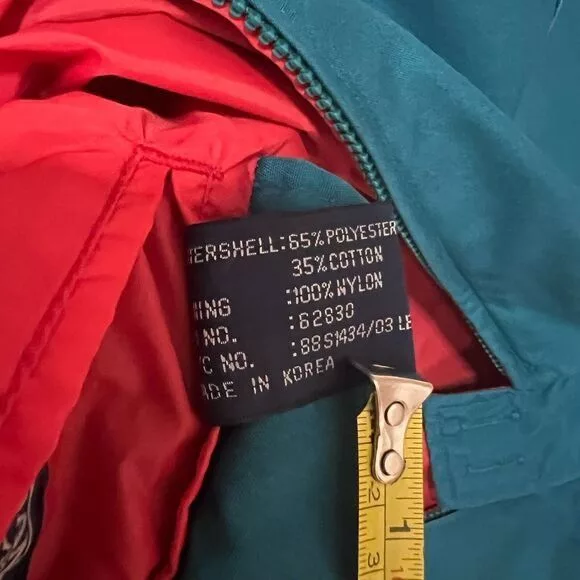 Lands' End Rain Jackets Lands' End Lands End Bomber Windbreaker Jacket Medium Reversible Blue O