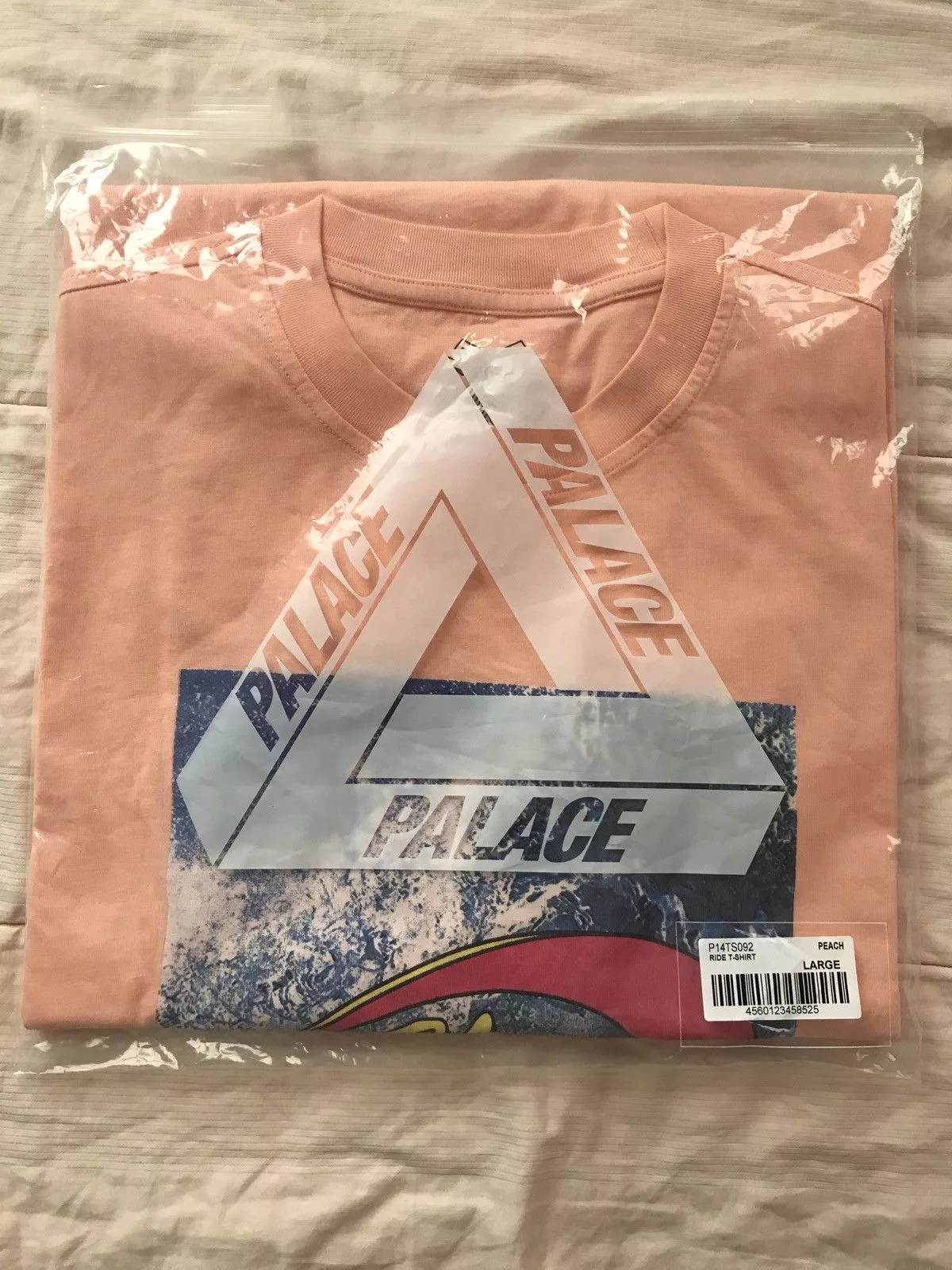 Palace Short Sleeve T Shirts Palace Ride T-Shirt Peach