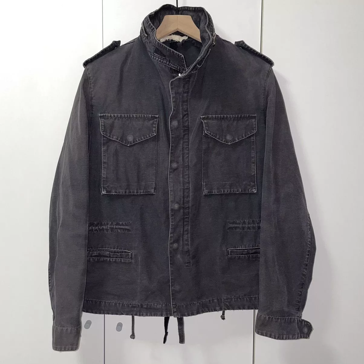 Off-White Light Jackets Off-White Basic M65 Military Jacket Black