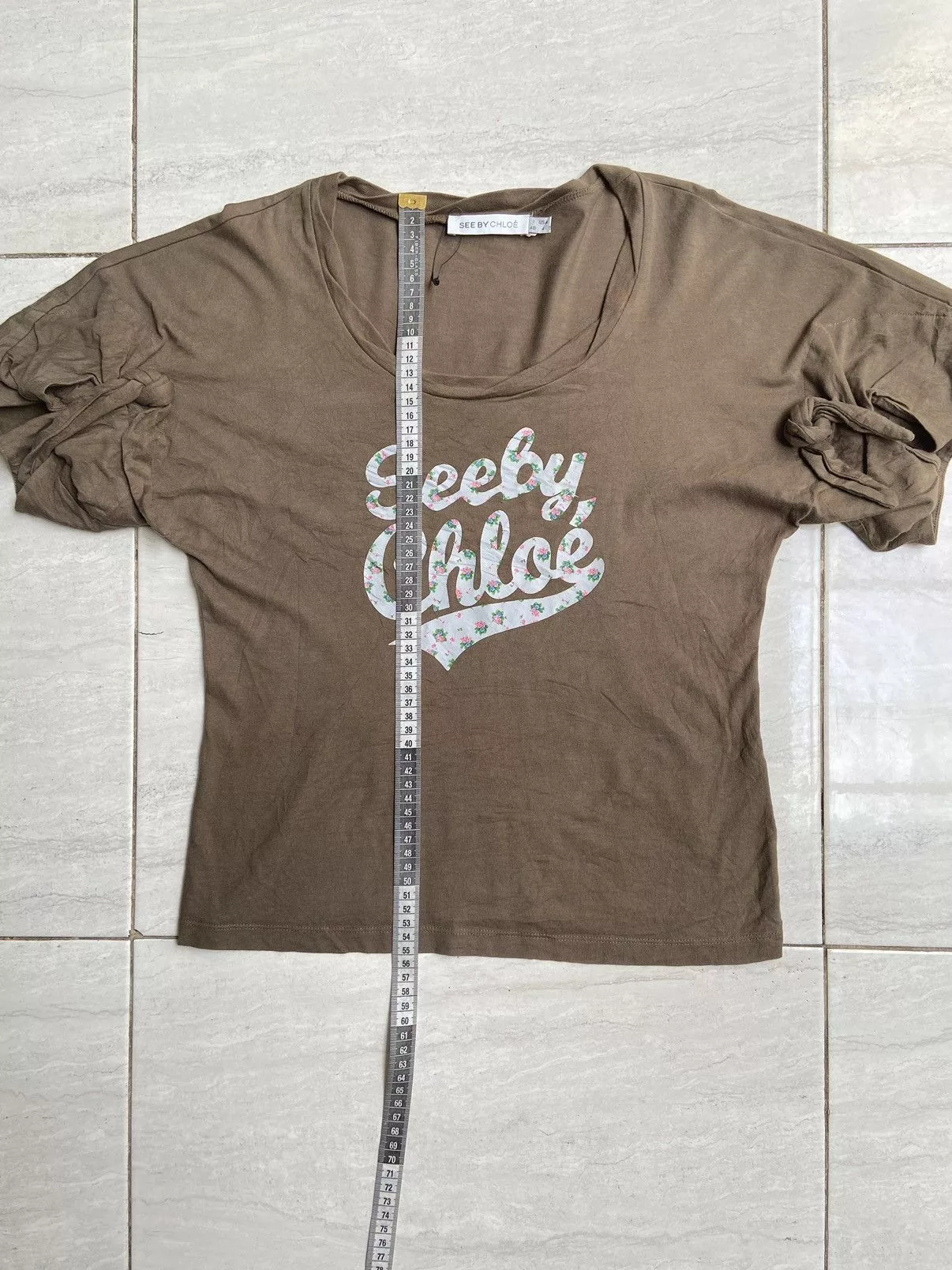 See by Chloe Short Sleeve T Shirts SEE BY CHLOE Brown T-Shirt