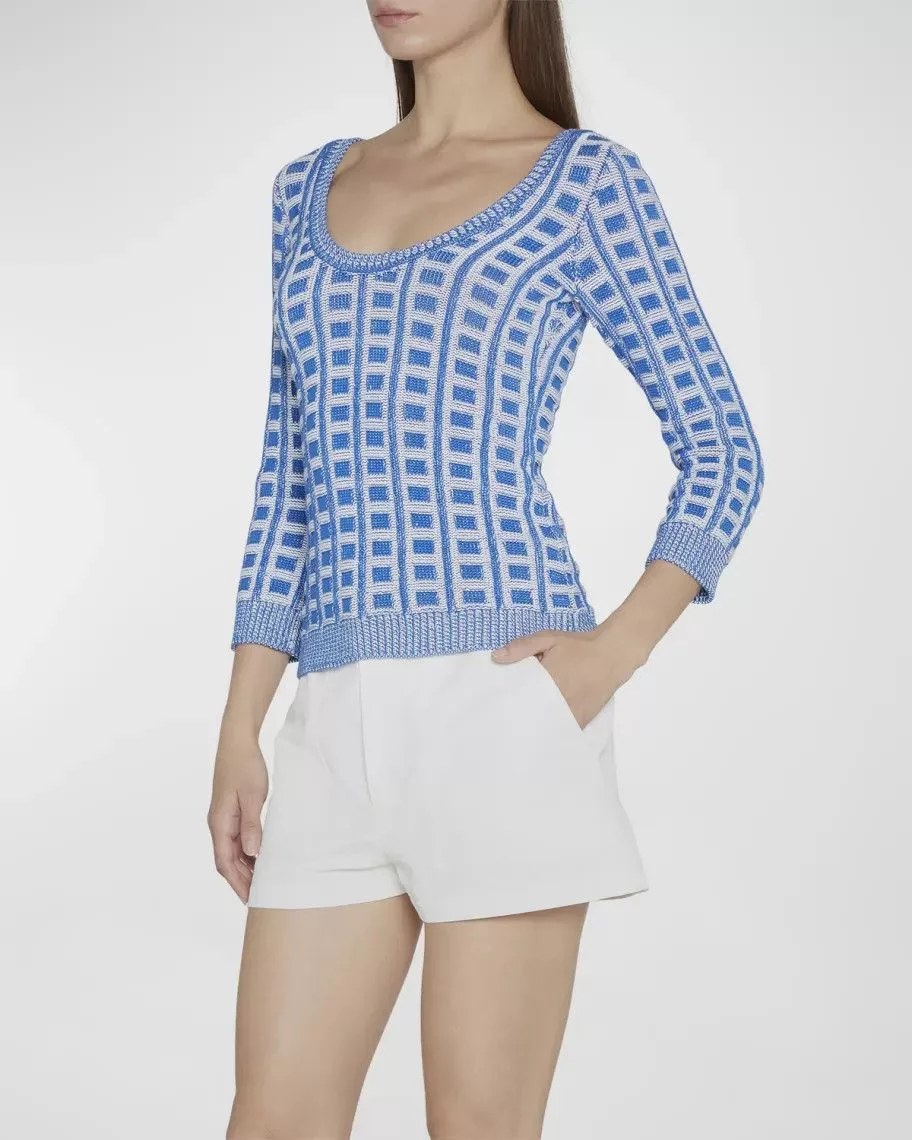 Marithe + Francois Girbaud Sweaters Marithe + Francois Girbaud o1srvl11e0624 Crewneck in Blue