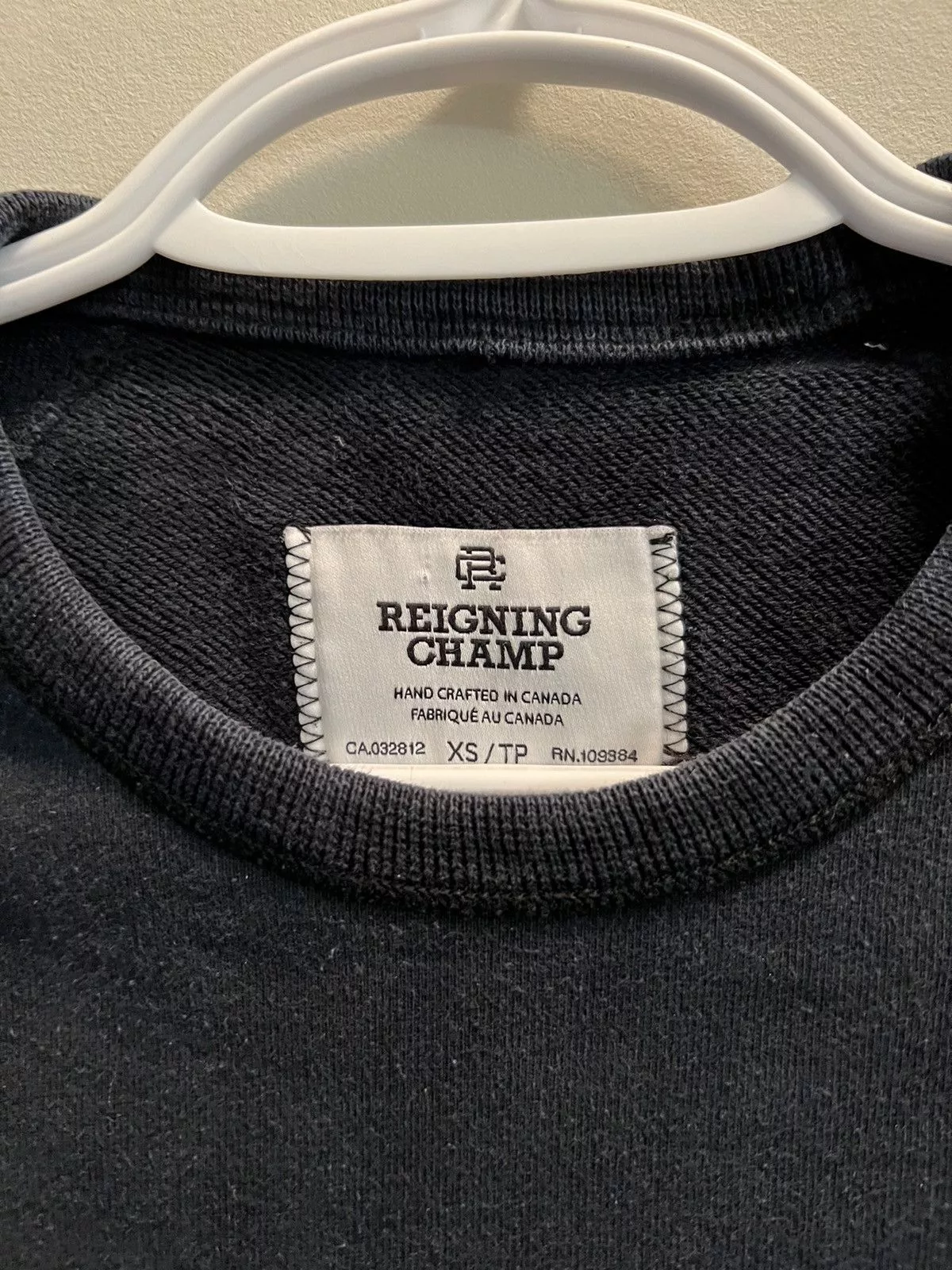 Reigning Champ Sweatshirts Hoodies REIGNING CHAMP SWEATSHIRT Black