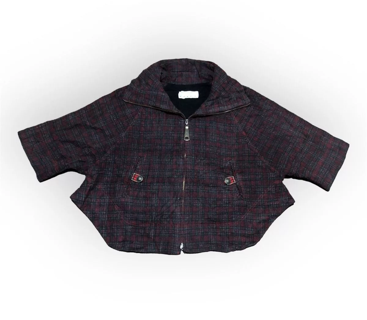 Designer Jackets Designer Pride Cape Jacket Red Tartan