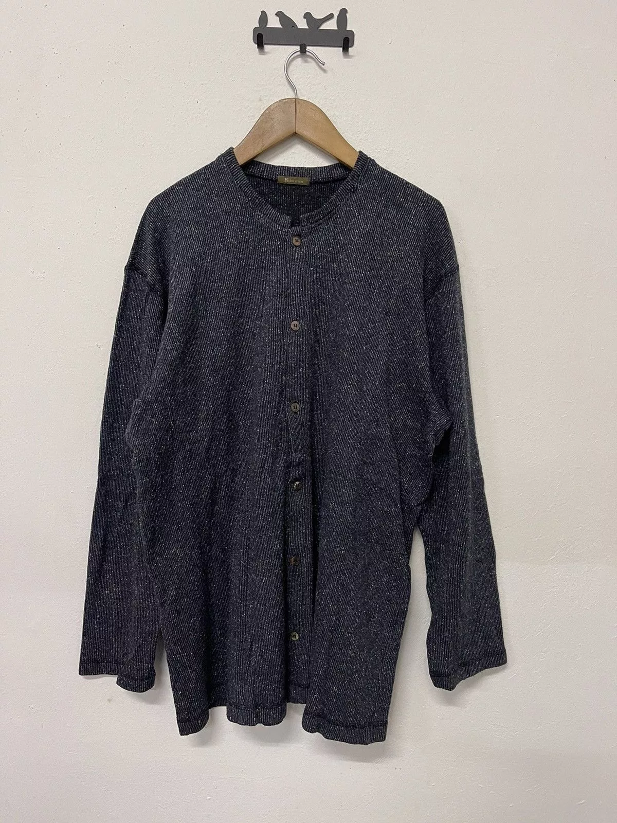 Vintage Shirts Button Ups Vintage × Yohji Yamamoto × Y's for Men Y’s two blend Buttoned long sleeve top Blue