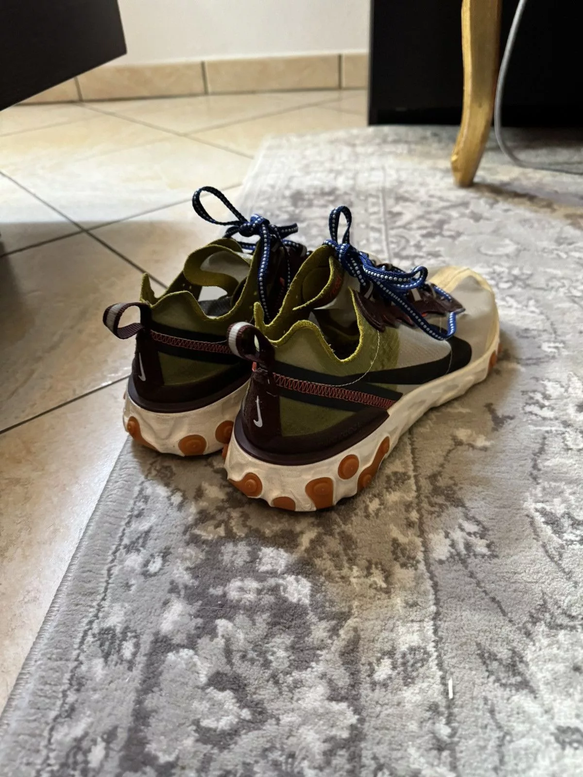 Nike Low Top Sneakers Nike React Element 87 Green