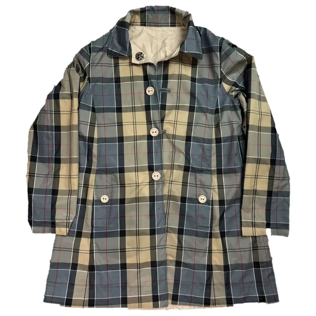Barbour Coats Barbour Reverseable Full pattern coat Beige Size 42 fit L/XL