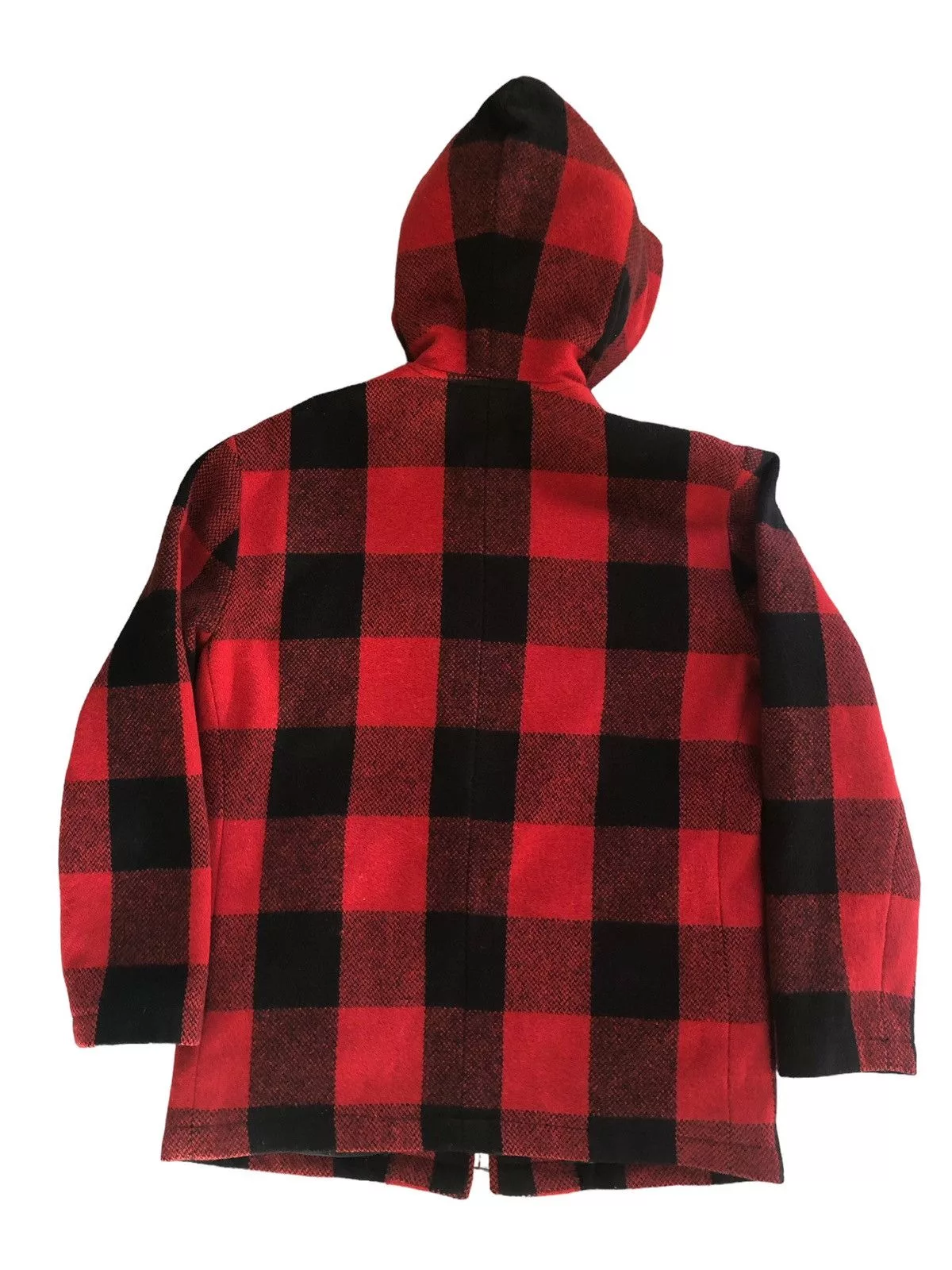 Dry Bones Light Jackets Dry Bones Check Tartan Parkas Wool Jacket Red