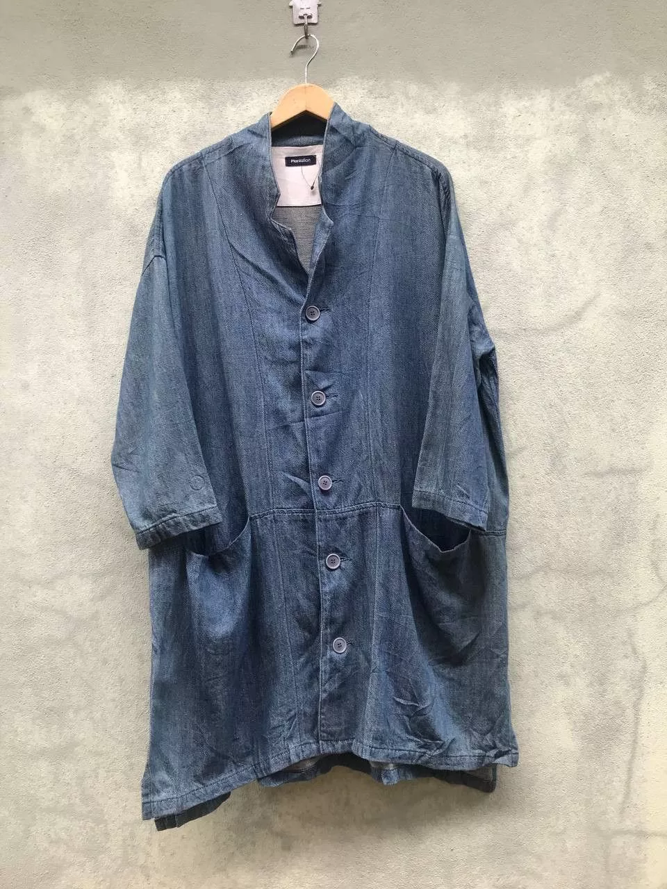 Issey Miyake Light Jackets Issey Miyake Plantation Indigo Denim Blue