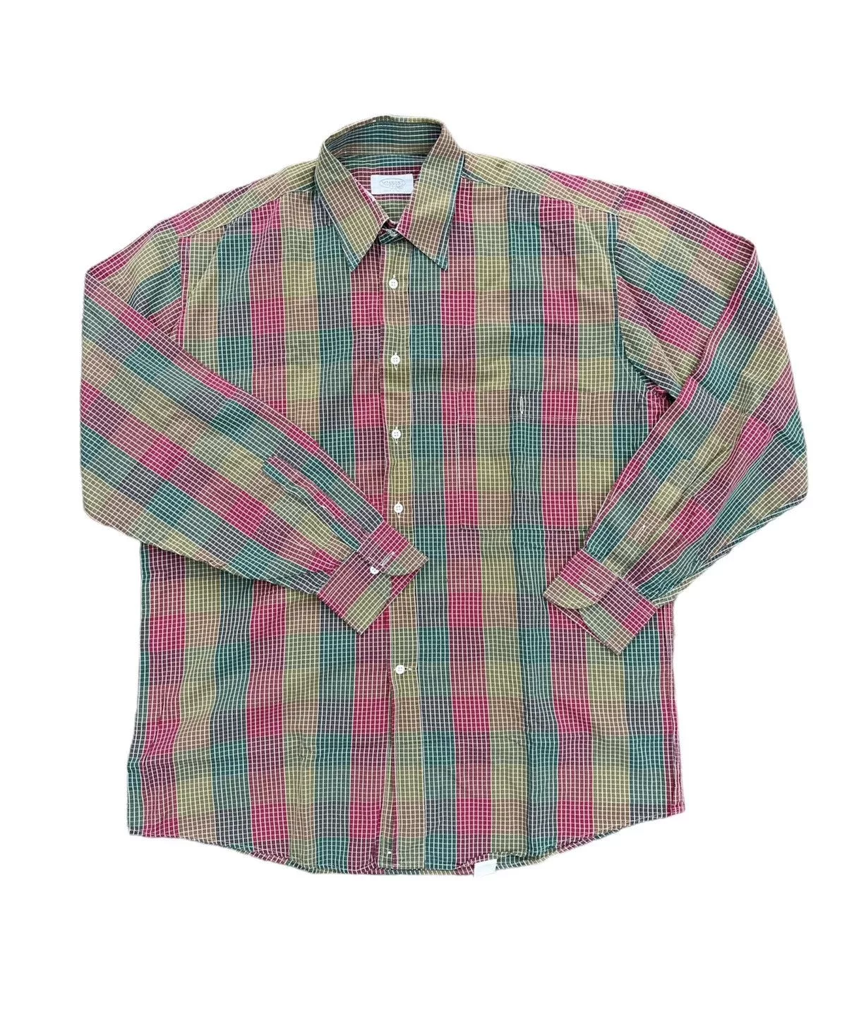 Missoni Shirts Button Ups Missoni × Vintage Missoni Uomo vintage checkered multicolour pocket shirt