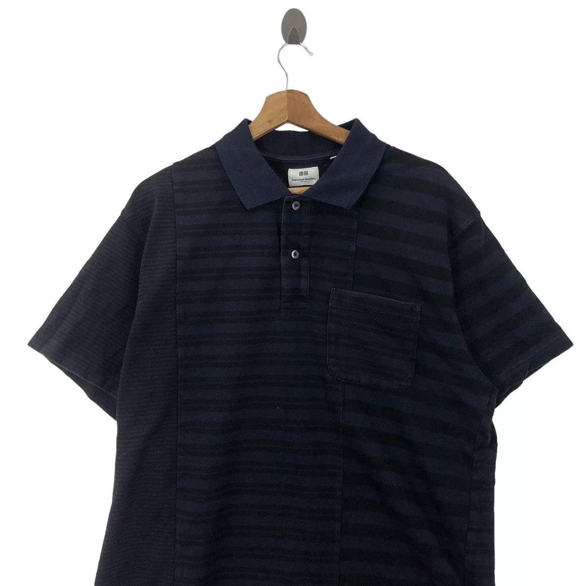 Engineered Garments Polos Engineered Garments × Uniqlo Designer UT X ENGINEERED GARMENT New York Polo Shirt Blue