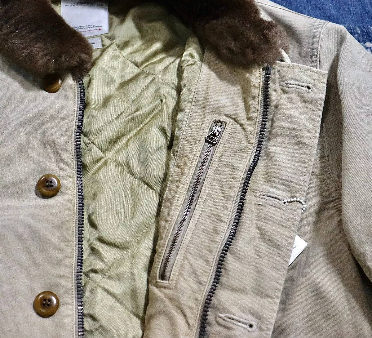 Visvim Heavy Coats Visvim Chief Deckhand G.Cords Beige