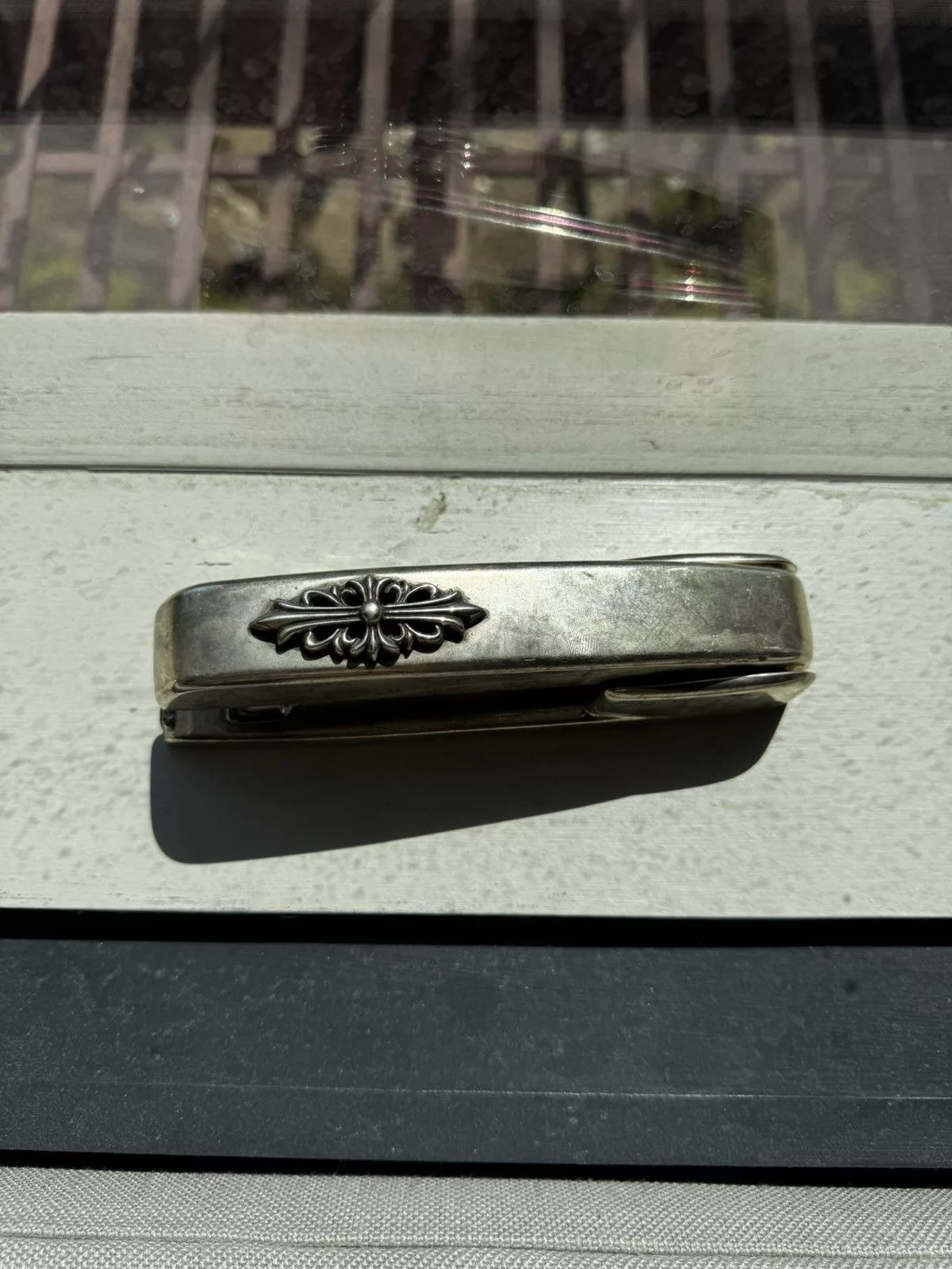 Chrome Hearts Miscellaneous Chrome Hearts Silver Floral Stapler