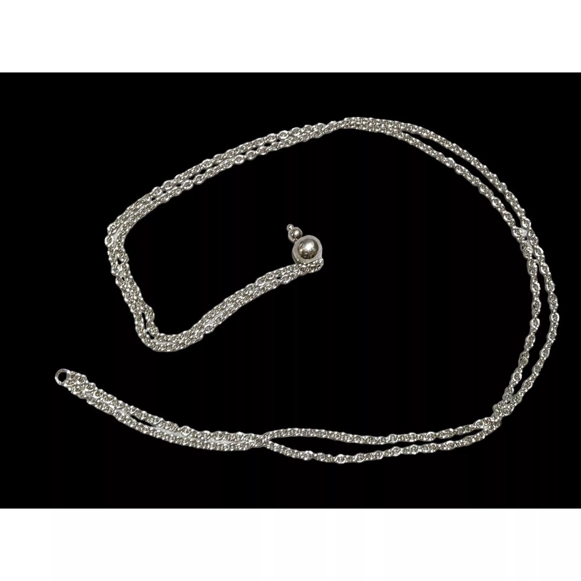 Other Necklaces Other Simple Bead Chain Necklace Silver