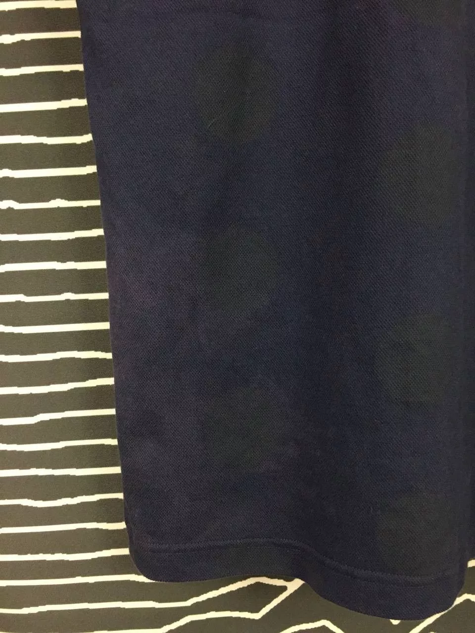 Engineered Garments Polos Engineered Garments × Japanese Brand × Uniqlo Engineered Garments x Uniqlo Pique Printed Polo Tee Blue