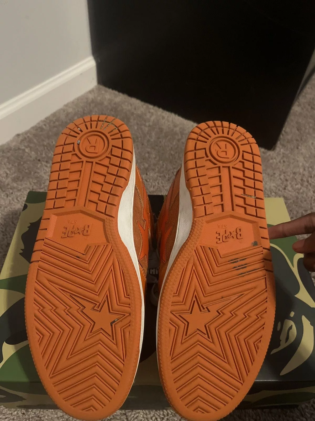 Bape Low Top Sneakers Bape SK8 STA #2 M1 Orange