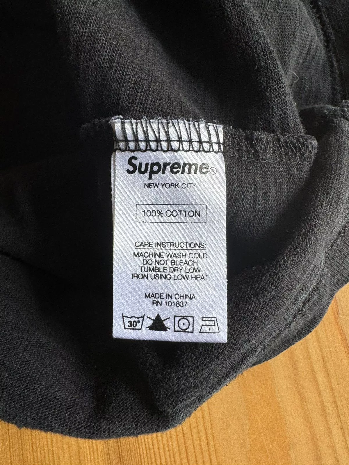 Supreme Short Sleeve T Shirts Supreme Pocket Tee Black