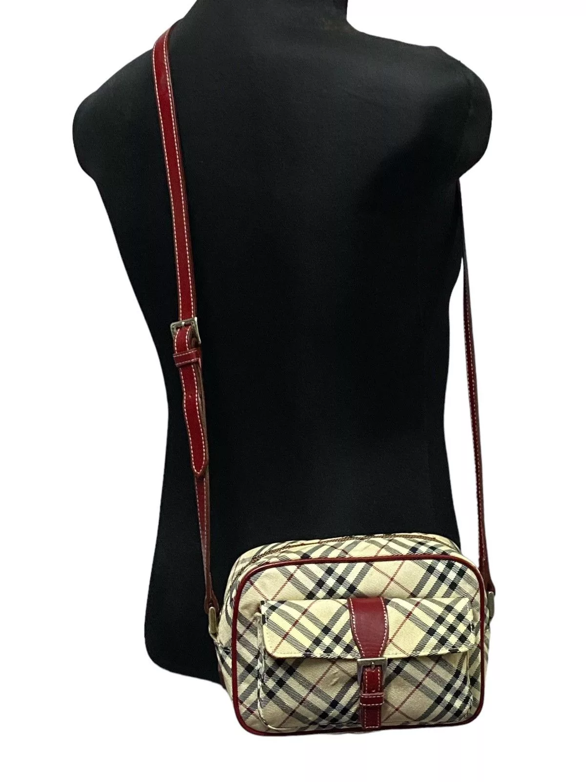Burberry Crossbody Bags Burberry Blue Label Novacheck Crossbody/Sling Bag Brown