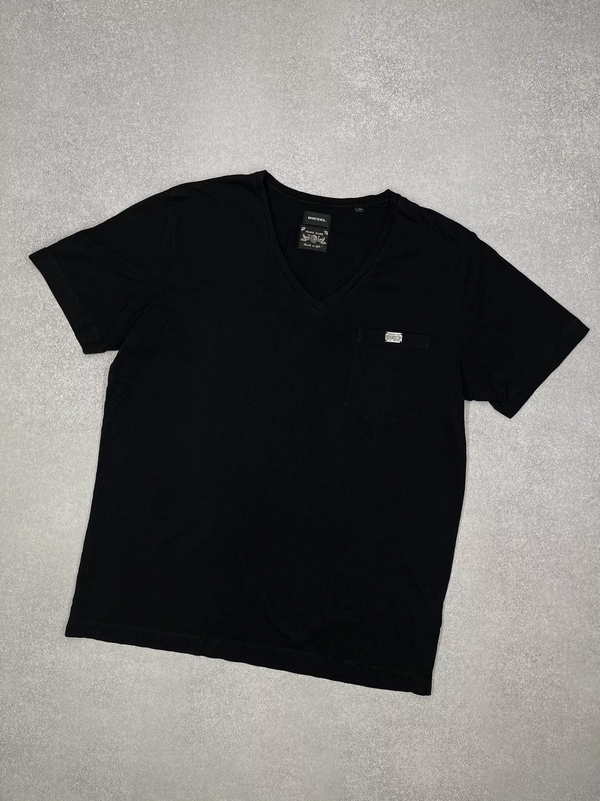 Diesel Short Sleeve T Shirts Diesel × Vintage Vintage Diesel Black T Shirt Size M Streetwear