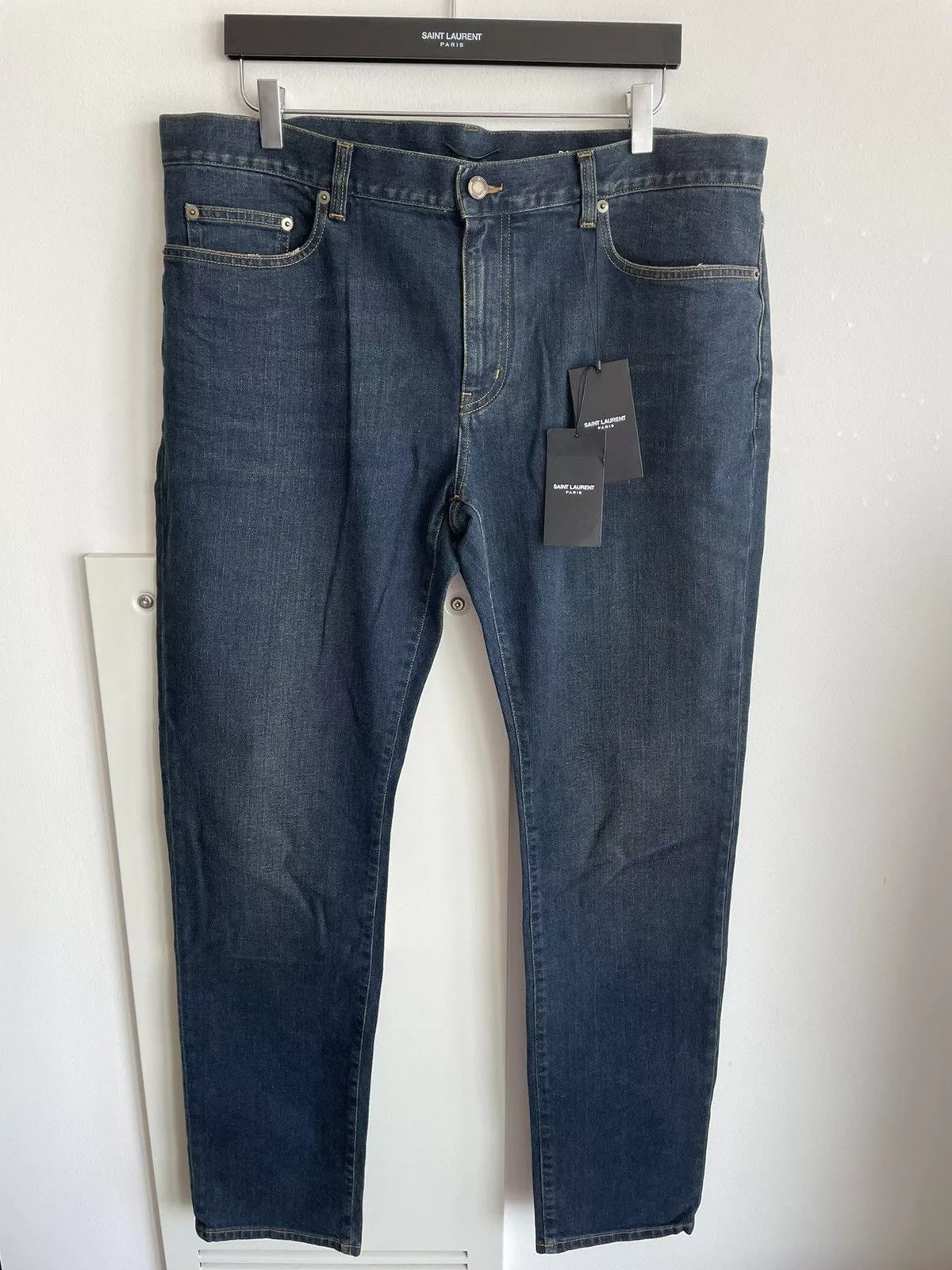Hedi Slimane Denim Hedi Slimane × Saint Laurent Paris × Yves Saint Laurent Brand New Super Rare 16 Runway Hedi Slimane SK LW Denim Blue